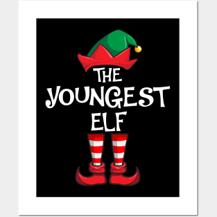 Youngest Elf Matching Family Christmas Posters and Art